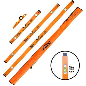 Vaunt V1424021 5 Piece Multi-View Box Beam Spirit Level Set Vaunt V1424021 5 Piece Multi-View Box Beam Spirit Level Set