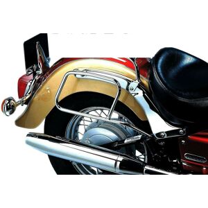 H&b Yamaha Xvs650 Drag Star Classic Pipe Leather Bag Holder Chrome By Hepco & Becker H&b Yamaha Xvs650 Drag Star Classic Pipe Leather Bag Holder Chrome By Hepco & Becker