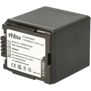 Vhbw Battery For Panasonic Sdr-H90 Sdr-H80 Sdr-H280 Vdr-D220 Sdr-H50 Vdr-D160 2000mah Vhbw Battery For Panasonic Sdr-H90 Sdr-H80 Sdr-H280 Vdr-D220 Sdr-H50 Vdr-D160 2000mah