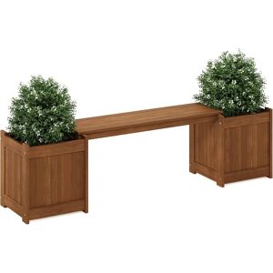 Furinno Hardwood Planter Box In Teak Oil, Wood, Natural, 182.12 (W) X 44.7 (H) Furinno Hardwood Planter Box In Teak Oil, Wood, Natural, 182.12 (W) X 44.7 (H)