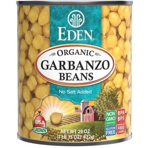 Organic Garbanzo Beans Chickpeas 29 Oz (Case Of 12) By Eden Foods Organic Garbanzo Beans Chickpeas 29 Oz (Case Of 12) By Eden Foods