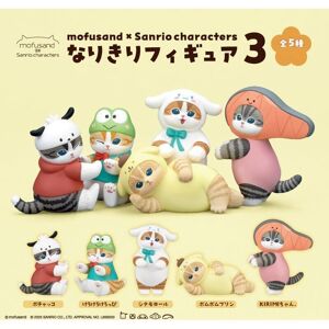 Mofusand X Sanrio Characters Narikiri Figure 3 Complete Set Capsule Toy Japan Mofusand X Sanrio Characters Narikiri Figure 3 Complete Set Capsule Toy Japan