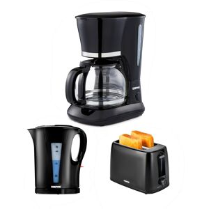 Geepas 1.5l Filter Coffee Machine 1.7l Electric Kettle & 2 Slice Toaster Set Geepas 1.5l Filter Coffee Machine 1.7l Electric Kettle & 2 Slice Toaster Set