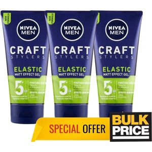 Nivea Men Elastic Hair Styling Gel Matt Effect 150ml 3-Pack Nivea Men Elastic Hair Styling Gel Matt Effect 150ml 3-Pack
