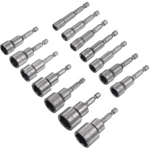 Uxcell Nut Driver Set - 6-19mm, 14 Pcs, Cr-V, Quick-Change Uxcell Nut Driver Set - 6-19mm, 14 Pcs, Cr-V, Quick-Change