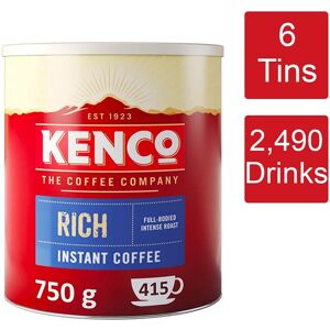 Kenco Rich Roast Instant Coffee Tin 6 X 750g - 2,490 Servings Kenco Rich Roast Instant Coffee Tin 6 X 750g - 2,490 Servings