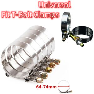 /generic Universal 10 X Silicone Turbo Pipe Hose Coupler T-Bolt Clamps 2.5" Inch 64-74mm /generic Universal 10 X Silicone Turbo Pipe Hose Coupler T-Bolt Clamps 2.5" Inch 64-74mm