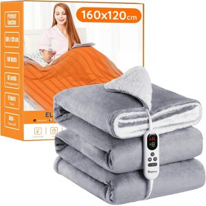 Mia&coco Heated Blanket 120x160cm Flannel Sherpa 10 Heat Levels Grey Mia&coco Heated Blanket 120x160cm Flannel Sherpa 10 Heat Levels Grey