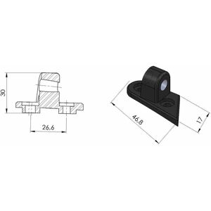 Puig 6895-Compatible With Ducati 1098 1098 Right Rearview Mirror Adapter Coupler Gti Puig 6895-Compatible With Ducati 1098 1098 Right Rearview Mirror Adapter Coupler Gti