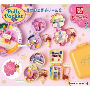 Bandai Polly Pocket Miniature Charm 2 Complete Set Capsule Toy Japan Official Bandai Polly Pocket Miniature Charm 2 Complete Set Capsule Toy Japan Official