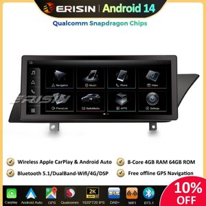 Erisin 10.25\" Ips Dab+android 14 Car Stereo Sat Nav Carplay Dvr For Audi A4 A5 B8 S4 S5 Erisin 10.25\" Ips Dab+android 14 Car Stereo Sat Nav Carplay Dvr For Audi A4 A5 B8 S4 S5