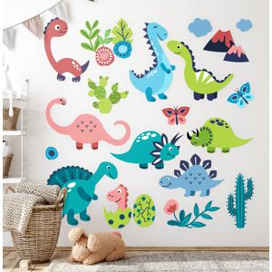 Coloray Stickers Kids Decor Room Decoration Decal Joyful Dinosaurs In A Pastel Palette Coloray Stickers Kids Decor Room Decoration Decal Joyful Dinosaurs In A Pastel Palette