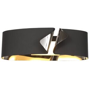 Litecraft Visconte Alma Wall Light 10 Watt Integrated Led - Anthracite, Polished Chrome Litecraft Visconte Alma Wall Light 10 Watt Integrated Led - Anthracite, Polished Chrome