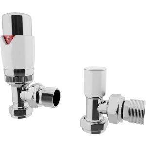 Uk Radiators Thermostatic Trv Radiator Valves 1/2" X 15mm Brass/abs Angled White Uk Radiators Thermostatic Trv Radiator Valves 1/2" X 15mm Brass/abs Angled White