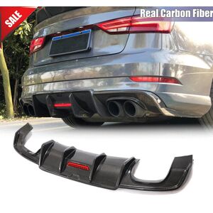 Speed_turning Fit For Audi A3 S-Line S3 17-19 Carbon Fiber Rear Bumper Diffuser Lip Splitters Speed_turning Fit For Audi A3 S-Line S3 17-19 Carbon Fiber Rear Bumper Diffuser Lip Splitters