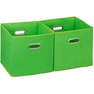 Relaxdays Storage Box Organiser Boxes Square Lightweight Storage Bins Toy Storage Green Relaxdays Storage Box Organiser Boxes Square Lightweight Storage Bins Toy Storage Green