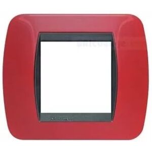 Bticino Spa Bticino L4802rd Plate 2 Places Red Solid Living International Bticino Spa Bticino L4802rd Plate 2 Places Red Solid Living International