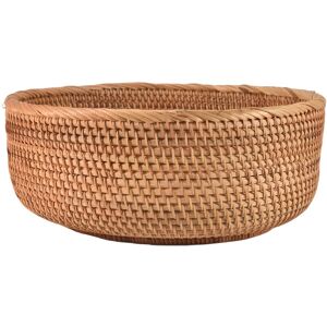Sodial 4x(Natural Rattan Round Fruit Basket Wicker Tabletop Bread Serving Tray8113 Sodial 4x(Natural Rattan Round Fruit Basket Wicker Tabletop Bread Serving Tray8113
