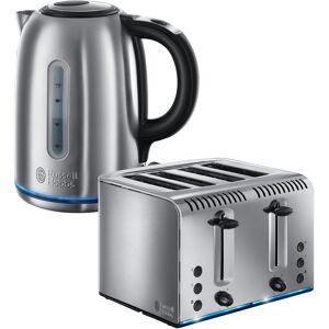 Russell Hobbs Buckingham 4 Slice Toaster & Kettle Set, Stainless Steel Russell Hobbs Buckingham 4 Slice Toaster & Kettle Set, Stainless Steel