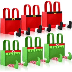 Sodial 3x(6 Pcs Christmas Candy Bags Pants Bag With Handles1749 Sodial 3x(6 Pcs Christmas Candy Bags Pants Bag With Handles1749