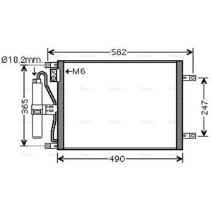 Ava Cooling Ava Aircon Condenser Dn5252d For Nissan Micra (2003) 1.5 Dci Ava Cooling Ava Aircon Condenser Dn5252d For Nissan Micra (2003) 1.5 Dci