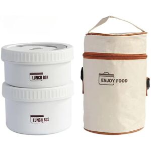 Sodial 2x(Stainless Steel Thermal Insulated Lunch Box, Meal Container With3000 Sodial 2x(Stainless Steel Thermal Insulated Lunch Box, Meal Container With3000