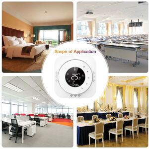 ⊹95-240v Wi-Fi Smart Thermostat 5+1+1 Six Periods Programmable Thermostat Voice ⊹95-240v Wi-Fi Smart Thermostat 5+1+1 Six Periods Programmable Thermostat Voice