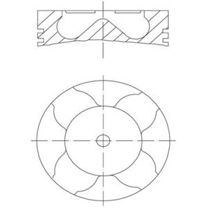 Piston Fits Honda Civic Opel Astra Combo Corsa Meriva Vauxhall Mahle 0121103 Piston Fits Honda Civic Opel Astra Combo Corsa Meriva Vauxhall Mahle 0121103