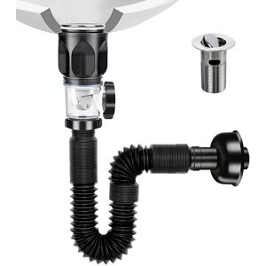Sodial 5x(Bathroom Sink Kit With Flexible Expandable P-Trap Sink Pipe Tube -Odor9560 Sodial 5x(Bathroom Sink Kit With Flexible Expandable P-Trap Sink Pipe Tube -Odor9560