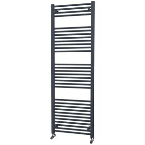 Uk Radiators Anthracite Electric Towel Rail 1800x600mm 600w On/off straight Uk Radiators Anthracite Electric Towel Rail 1800x600mm 600w On/off straight