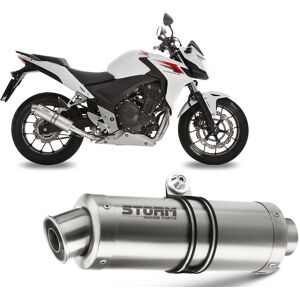 Exhaust Storm By Mivv Muffler Gp Steel For Honda Cb 500 F / X 2013 > 2015 Exhaust Storm By Mivv Muffler Gp Steel For Honda Cb 500 F / X 2013 > 2015