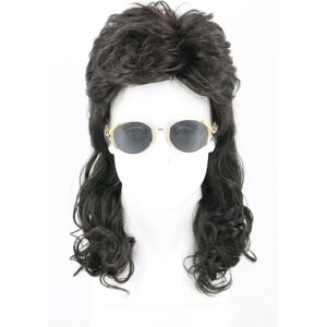 lemarnia Lemarnia Men'S Wig 80s Wig Black Wave Mullet Wig Halloween Costume Fashion Wig lemarnia Lemarnia Men'S Wig 80s Wig Black Wave Mullet Wig Halloween Costume Fashion Wig