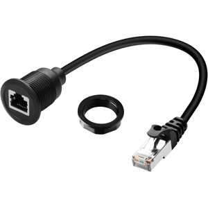 Does Not Apply Cat6 Flush Mount Network Short Cable Adapter - Rj45 8p8c Male To Female Threaded Does Not Apply Cat6 Flush Mount Network Short Cable Adapter - Rj45 8p8c Male To Female Threaded