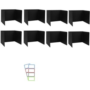 Sodial 2x(8 Pack Desk Dividers For Students, Plastic Study Carrel Divider, Easy9609 Sodial 2x(8 Pack Desk Dividers For Students, Plastic Study Carrel Divider, Easy9609