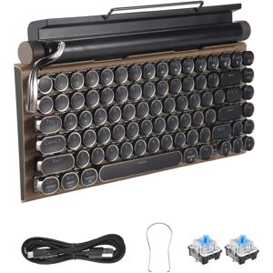 Sodial 2x(Retro Typewriter Keyboard Bluetooth Mechanical Keyboards 83 Keys6165 Sodial 2x(Retro Typewriter Keyboard Bluetooth Mechanical Keyboards 83 Keys6165