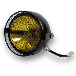 Mpw Speedshop Universal Custom Cafe Racer 5.75" Motorcycle Headlight W/grill For Yellow Lens Mpw Speedshop Universal Custom Cafe Racer 5.75" Motorcycle Headlight W/grill For Yellow Lens