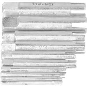 10pcs Tap Extractor Steel Broken Head Screw Remover Kit With Storage Box 10pcs Tap Extractor Steel Broken Head Screw Remover Kit With Storage Box