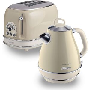 Ariete Vintage Retro Jug Kettle And Toaster Cream Set Ar5513, Ar6903 Ariete Vintage Retro Jug Kettle And Toaster Cream Set Ar5513, Ar6903
