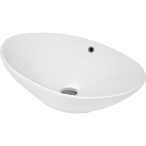 Nuie 588 X 390mm Oval Countertop Vessel Wash Basin White Ceramic Bathroom Sink Nuie 588 X 390mm Oval Countertop Vessel Wash Basin White Ceramic Bathroom Sink