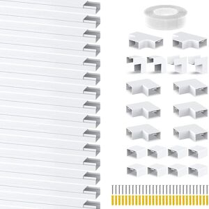 Anomat Cable Trunking Kit - Self-Adhesive Wire Hider And Concealer For Wall-Mounted Tv Anomat Cable Trunking Kit - Self-Adhesive Wire Hider And Concealer For Wall-Mounted Tv