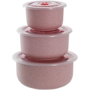 Sodial 3x(Bento Box Wheat Straw Lunch Box Eco-Friendly Salad Bowl With Lid Can Be4454 Sodial 3x(Bento Box Wheat Straw Lunch Box Eco-Friendly Salad Bowl With Lid Can Be4454