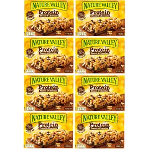 8 X Nature Valley Protein Peanut & Choc 4pk 160gm 8 X Nature Valley Protein Peanut & Choc 4pk 160gm