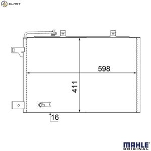 Mahle Condenser Air Conditioning Ac 370 000s For Mercedes-Benz M 266.940 1.7l 4cyl Mahle Condenser Air Conditioning Ac 370 000s For Mercedes-Benz M 266.940 1.7l 4cyl
