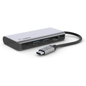 Belkin Usb C 4-In-1 Multiport Adapter (With 4k Hdmi, Usb-C 100w Pd Pass-Through Belkin Usb C 4-In-1 Multiport Adapter (With 4k Hdmi, Usb-C 100w Pd Pass-Through