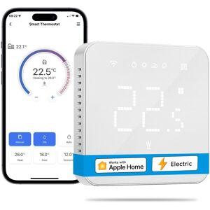 Meross Smart Thermostat, For Electric Underfloor Heating, With Timer, Meross Smart Thermostat, For Electric Underfloor Heating, With Timer,