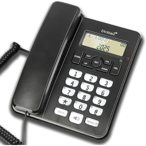 Does Not Apply Desktop Corded Telephone For Home, Landline Telephone With White Big Buttons, Ri Does Not Apply Desktop Corded Telephone For Home, Landline Telephone With White Big Buttons, Ri