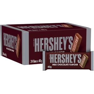 Hershey Reese'S Hershey'S Milk Chocolate Flavour Bar, Pack Of 24x40g Hershey Reese'S Hershey'S Milk Chocolate Flavour Bar, Pack Of 24x40g