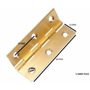 Onestopdiy Butt Hinge Door Box Extruded Brass 63mm 2 1/2 Inch 100 Pairs Onestopdiy Butt Hinge Door Box Extruded Brass 63mm 2 1/2 Inch 100 Pairs