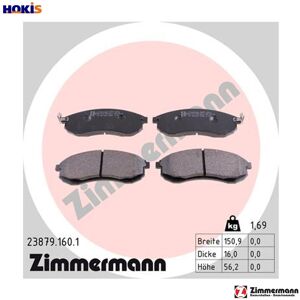 Zimmermann Brake Pads Set - Suitable for Mitsubishi L200 - German Quality Zimmermann Brake Pads Set - Suitable for Mitsubishi L200 - German Quality