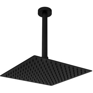 Zana Matt Black 250mm Slim Square Shower Head And Ceiling A Bun/beba_27184/78847 Zana Matt Black 250mm Slim Square Shower Head And Ceiling A Bun/beba_27184/78847